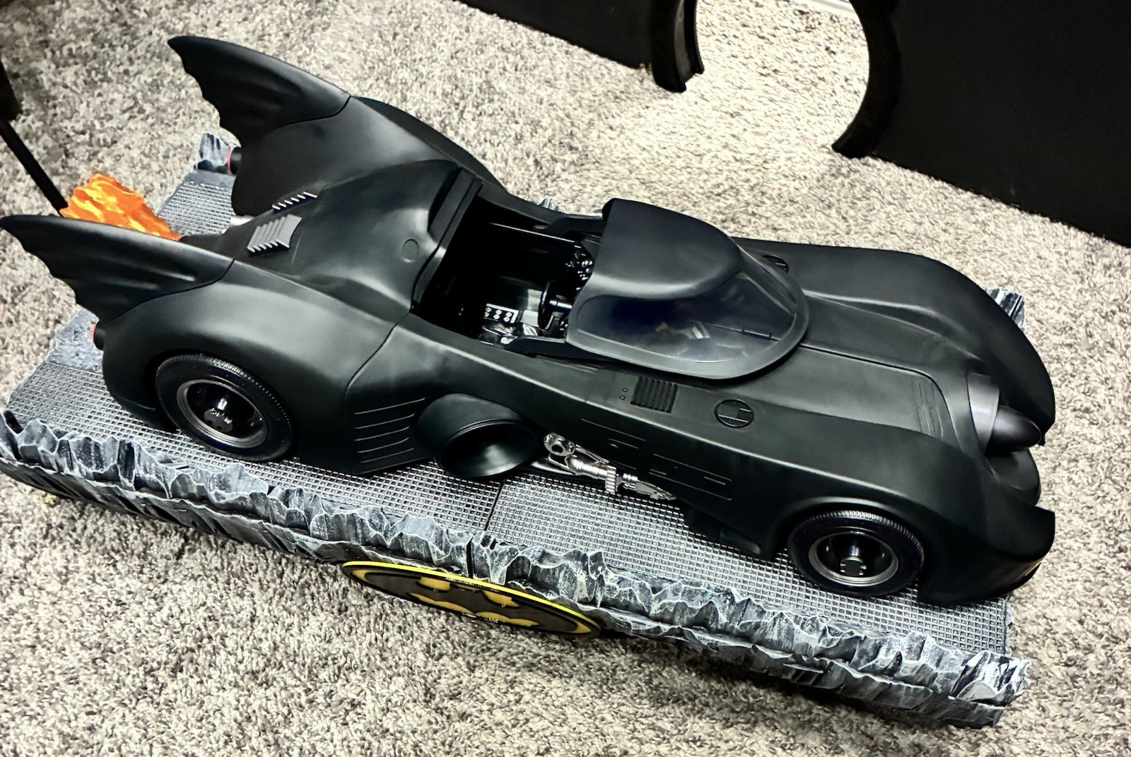 89 Batmobile & Batman McFarlane Toys Custom Diorama DC Gold Label W/ Extras
