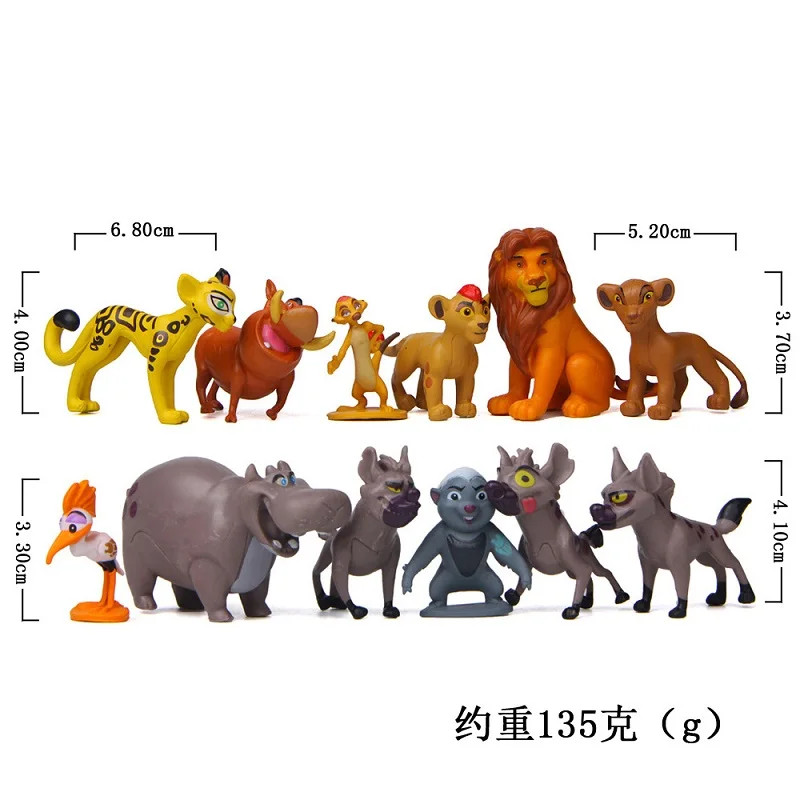 12Pcs Lion Guard Figure Set – Kion Simba Action Toy – Perfect Cake Topper Gift