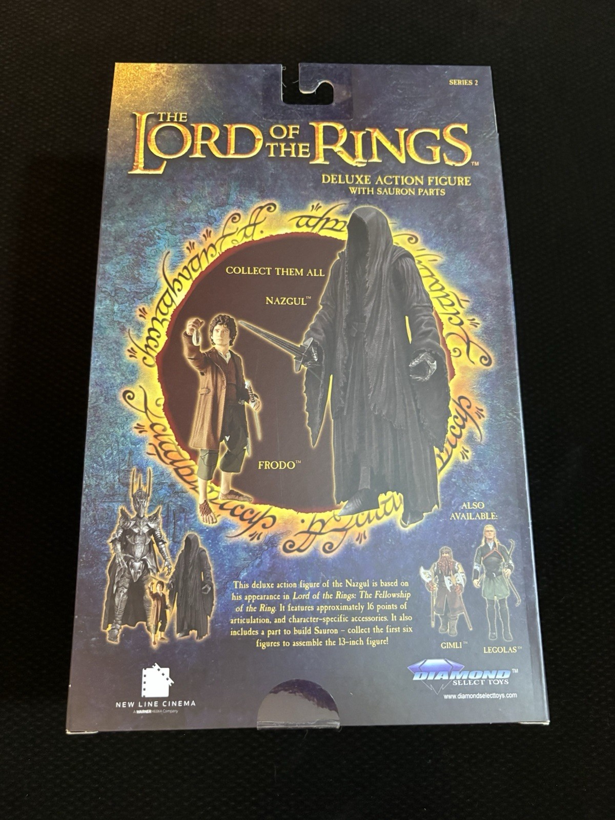 The Lord of the Rings Diamond Select Nazgul Action Figure w/ Sauron BAF Part