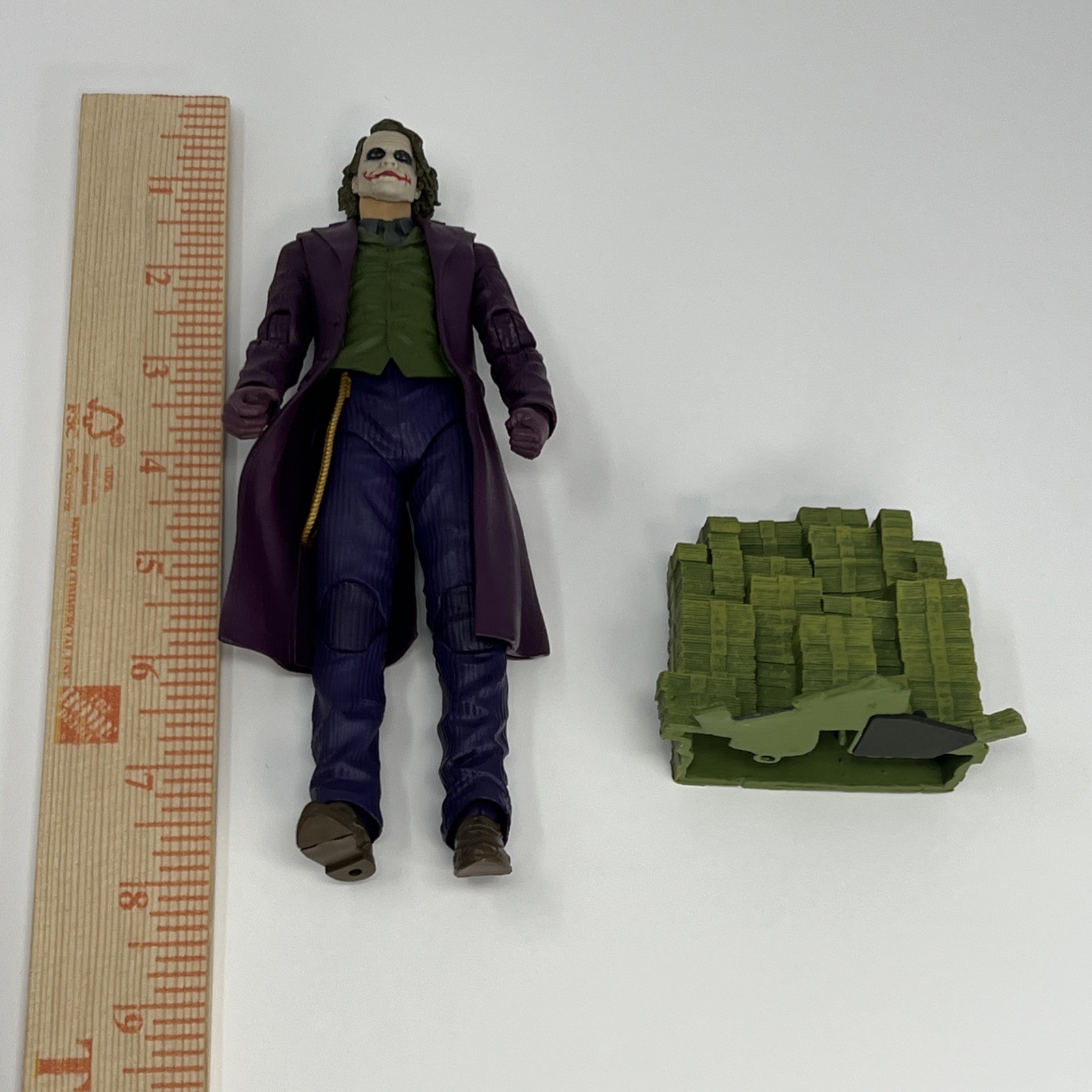 Mcfarlane Dc Multiverse Heath Ledger Joker Figure The Dark Knight Bane Wave