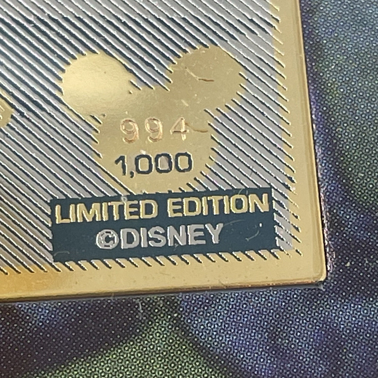 Disney Mickey Mouse Through The Years 1938 24 Kt Gold Card Brave Little Tailor