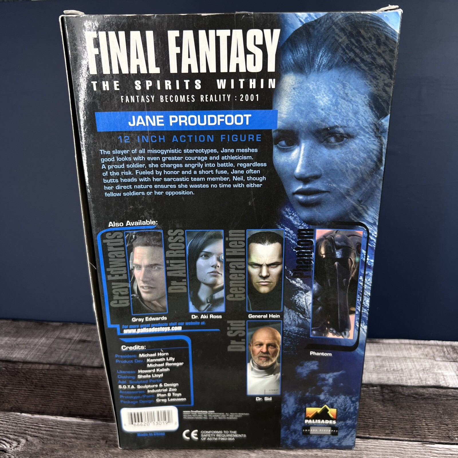 2001 Final Fantasy The Spirits Within Jane Proudfoot 12″ Action Figure Palisades