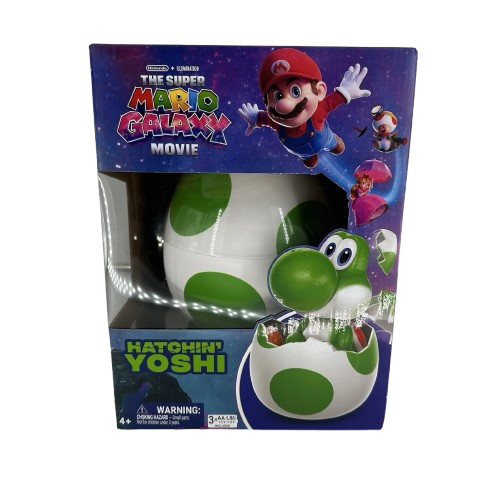 Hatchin’ Yoshi The Super Mario Galaxy Movie Nintendo Egg Interactive Figure