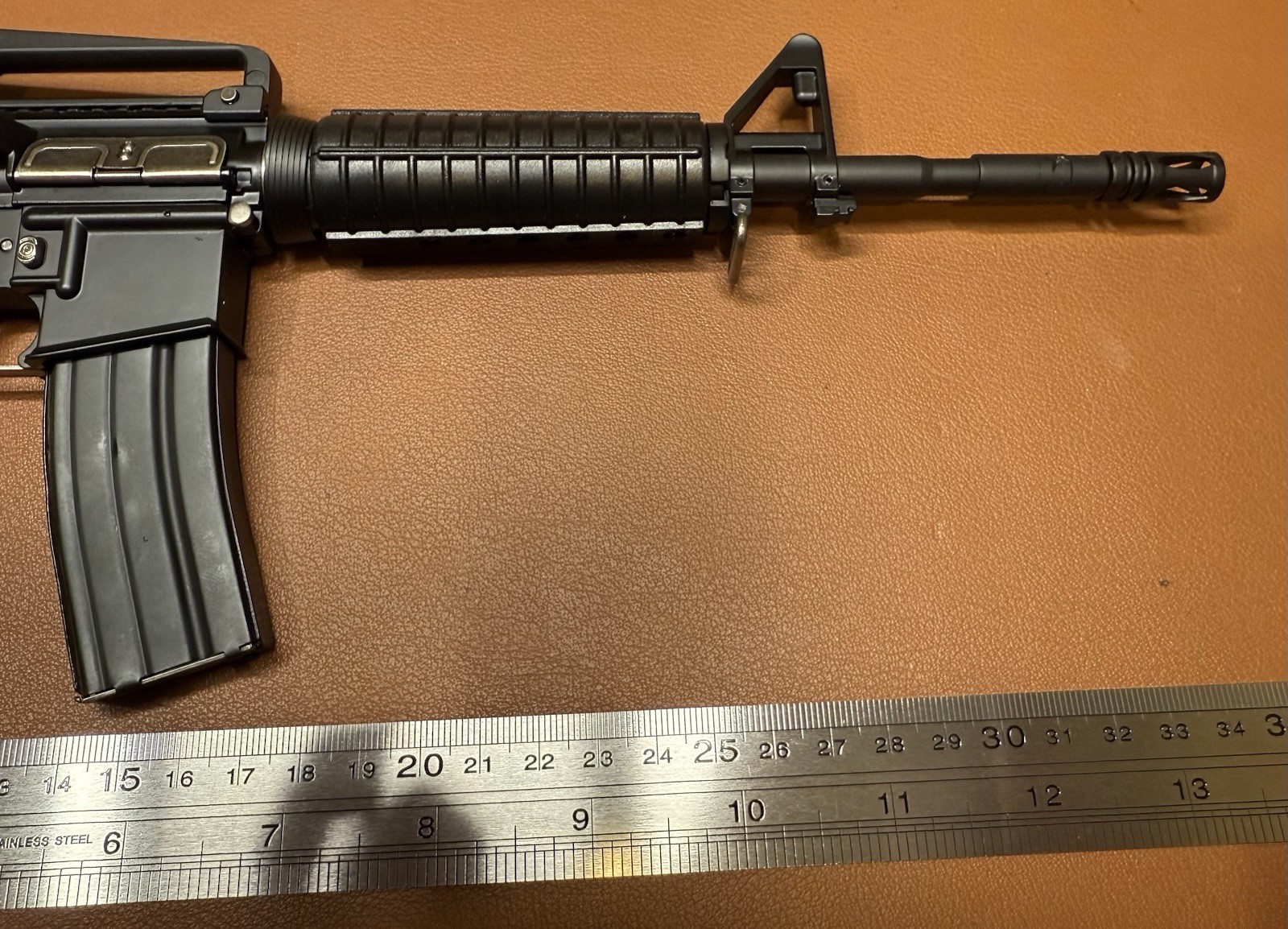 1:2 Scale M4A1 Carbine Black Full Metal Shell Eject Model Non-Firing In Stock