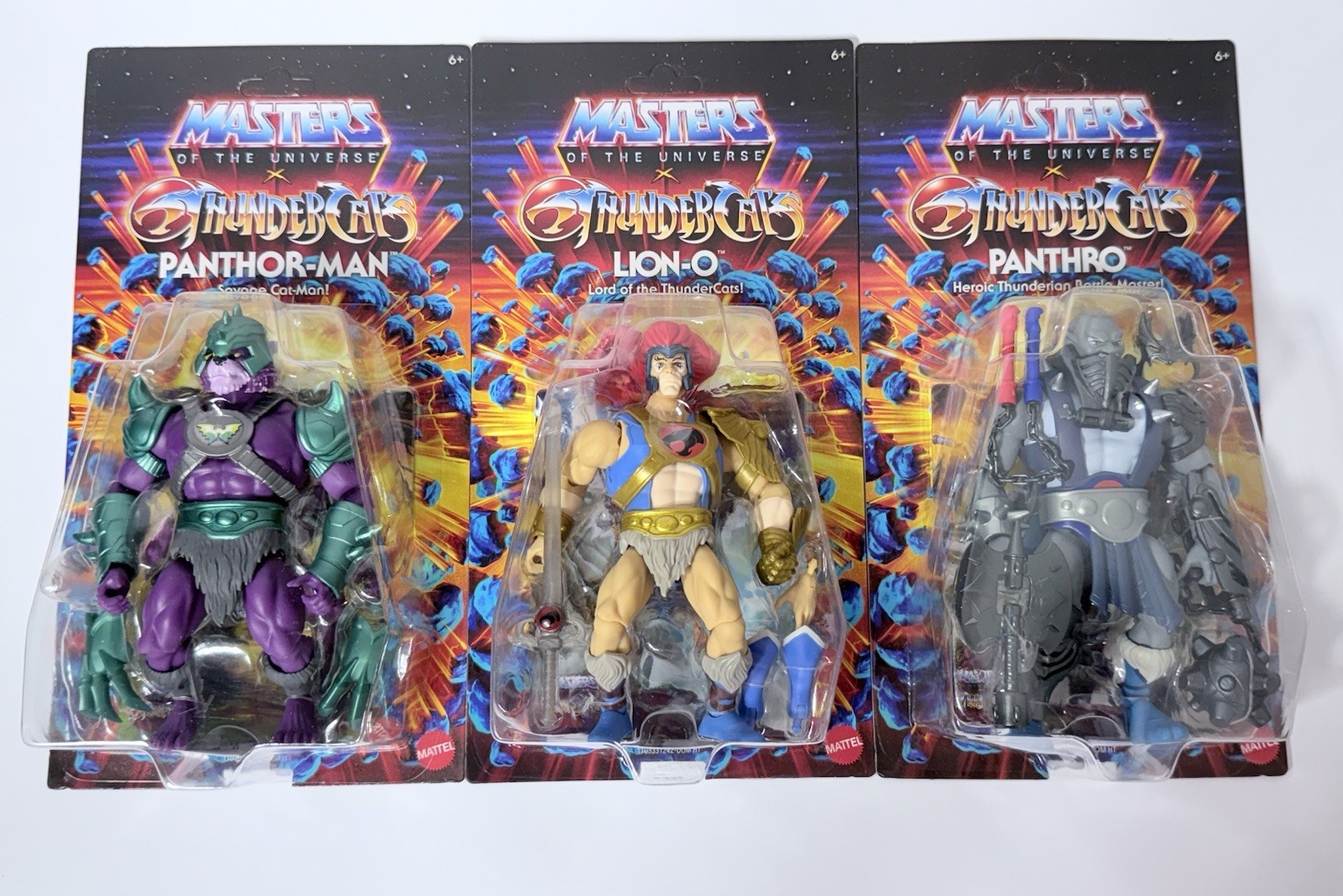 Masters Of The Universe X Thundercats Lion-O Panthor-Man and Panthro Lot of 3