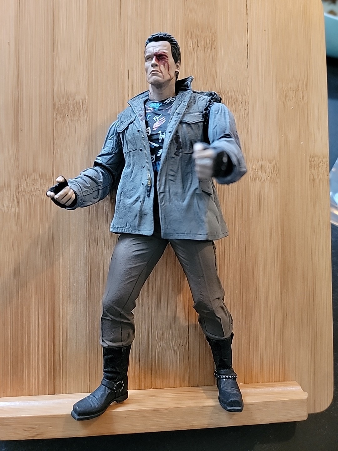 NECA The Terminator Tech Noir 7” Ultimate Figure Arnold Schwarzenegger Loose