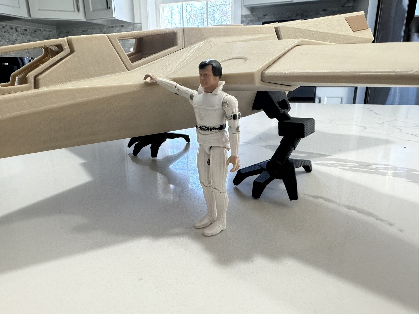 Buck Rogers Custom Designed 3D printed Classic Hawk’s Warhawk Fighter