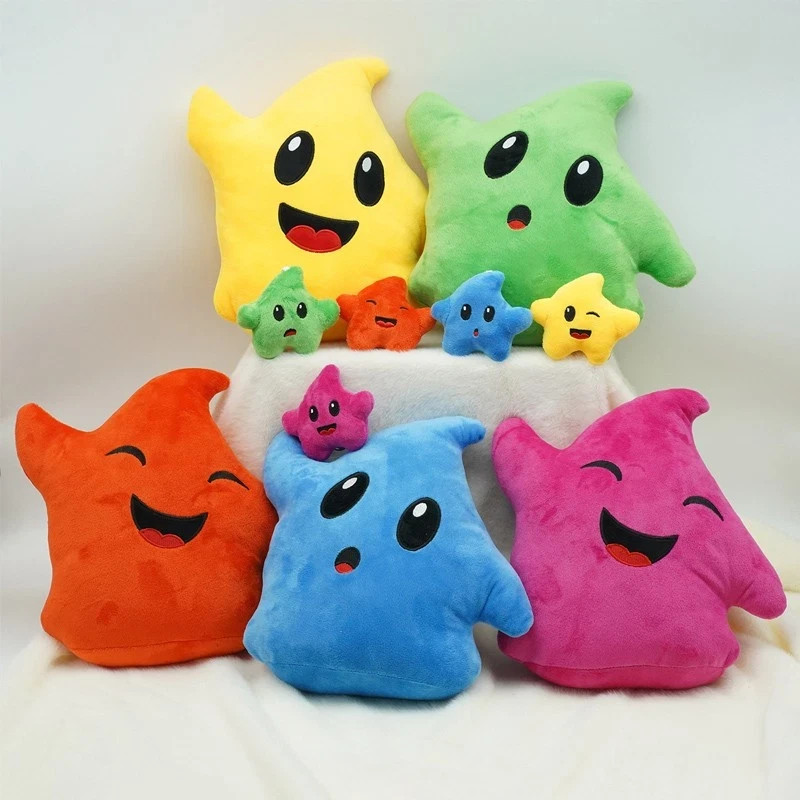 Anime Super Mario Galaxy Luma Plush Toy Stuffed Doll Keychain Fans Birthday Gift