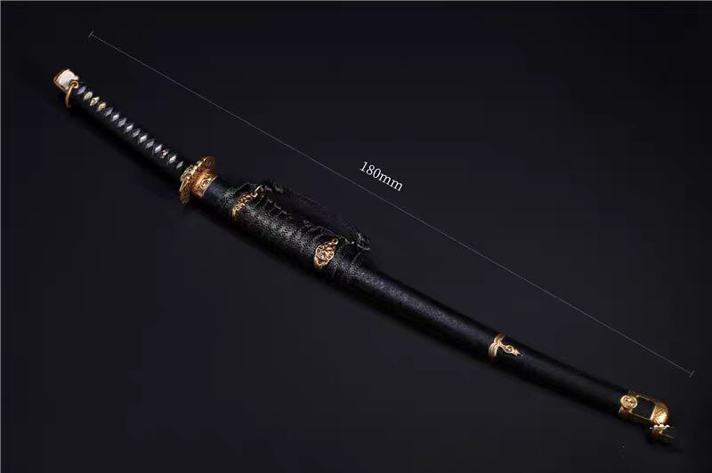 Hot 1/6 Scale Japanese Samurai Metal Katana Samurai Sword Model for 12″ Figure