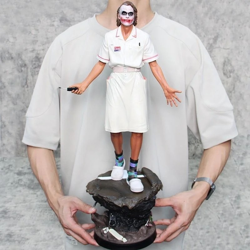 Heath Ledger Joker Nurse Uniform 54 cm Figure – Dark Knight Movie Replica Statue
