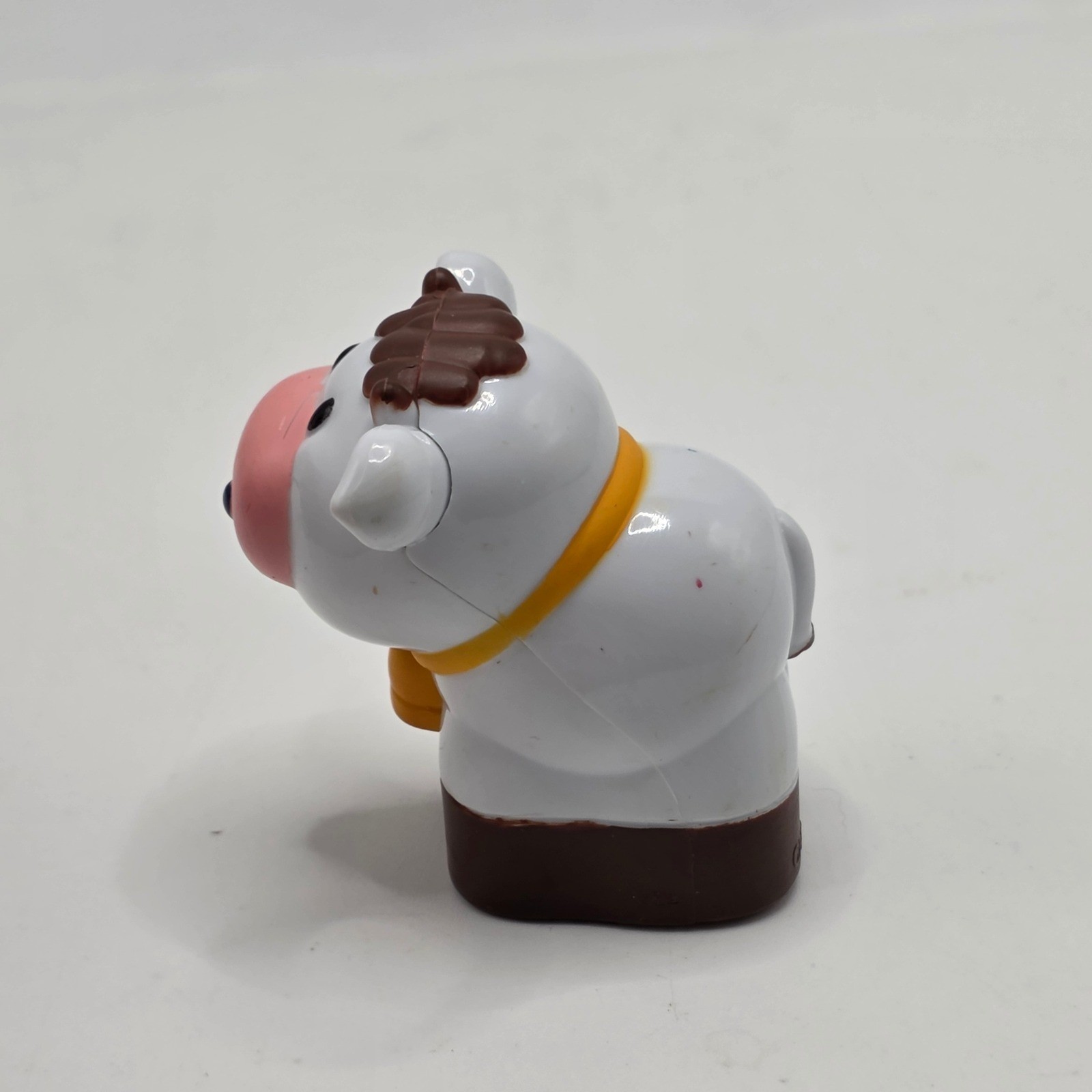 Cow Figure Kids One Size White Brown Spotted Farm Animal Replacement Toy