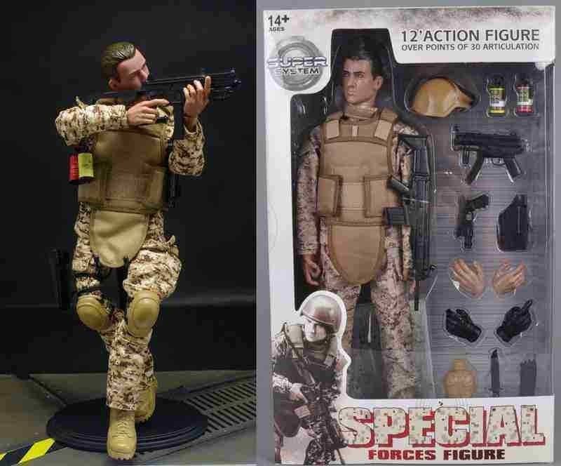 1/6 Military Army Combat Swat Police Soldier ACU Suit Figure Model Action Toys