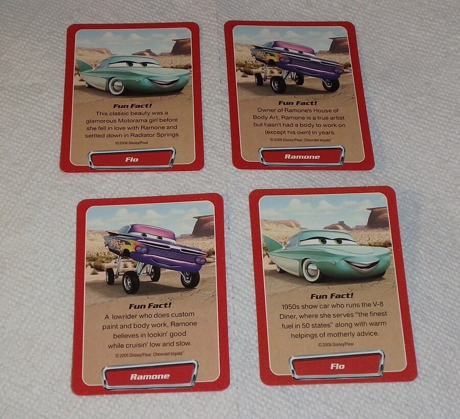 DISNEY PIXAR CARS 2006 FUN PACK 20 TRADING CARDS FACTORY SEALED MATCH GAME