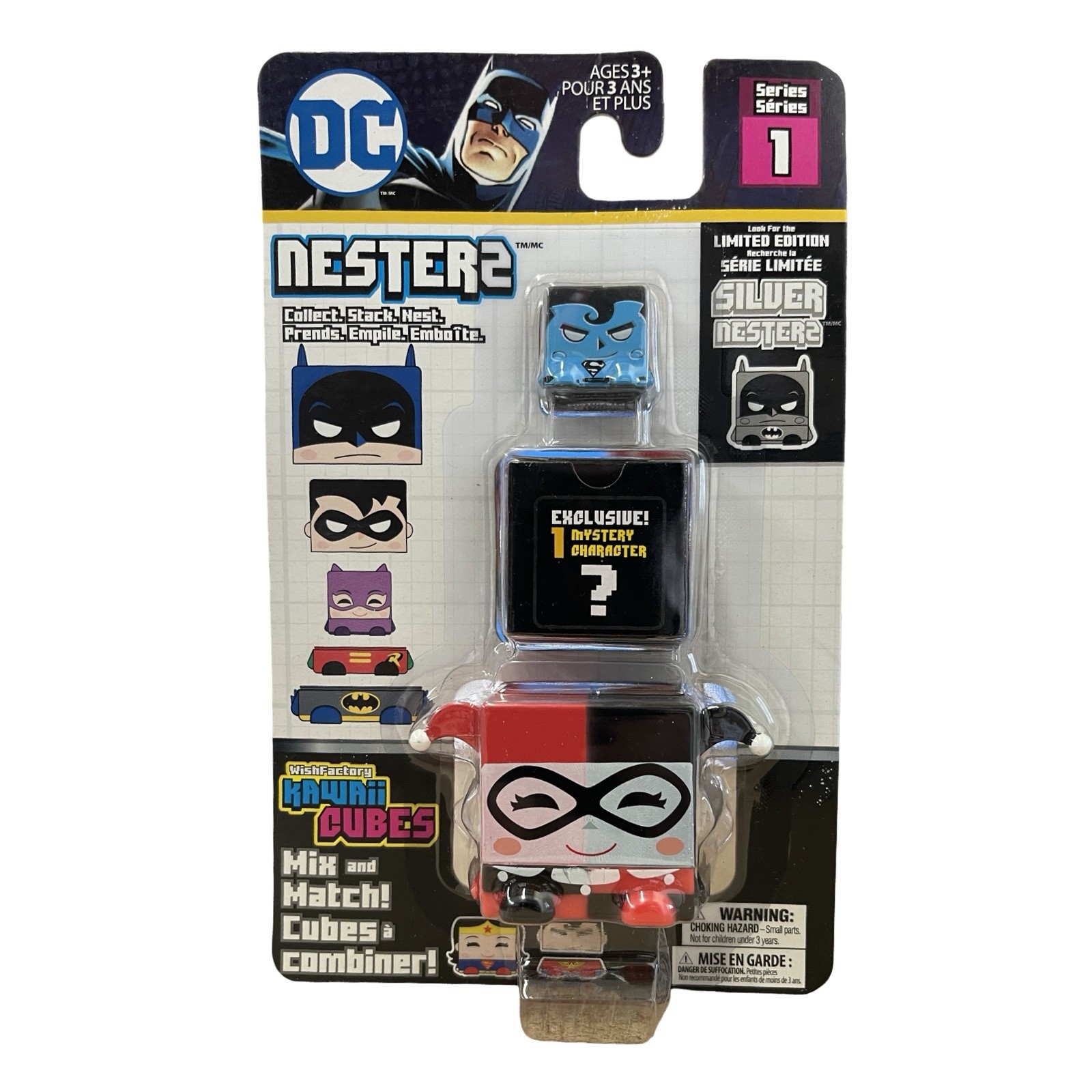 DC Comics Wish Factory Kawaii Cubes Nesterz Series 1 – Harley Quinn and Superman