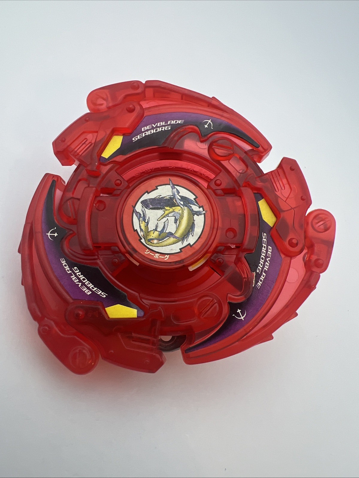 Clear Red Seaborg 2 Beyblade Takara Tomy V Force