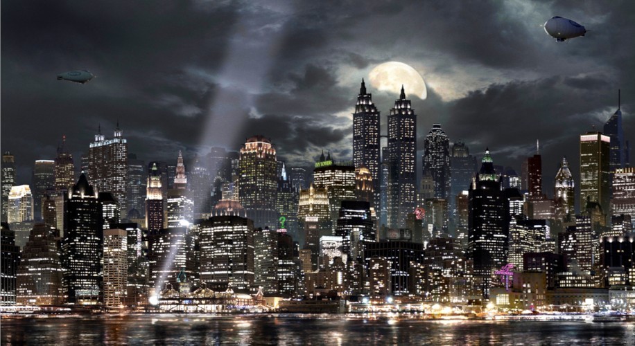7″ DC Marvel Batman Superman Super Hero Action Figure City Diorama Backdrop