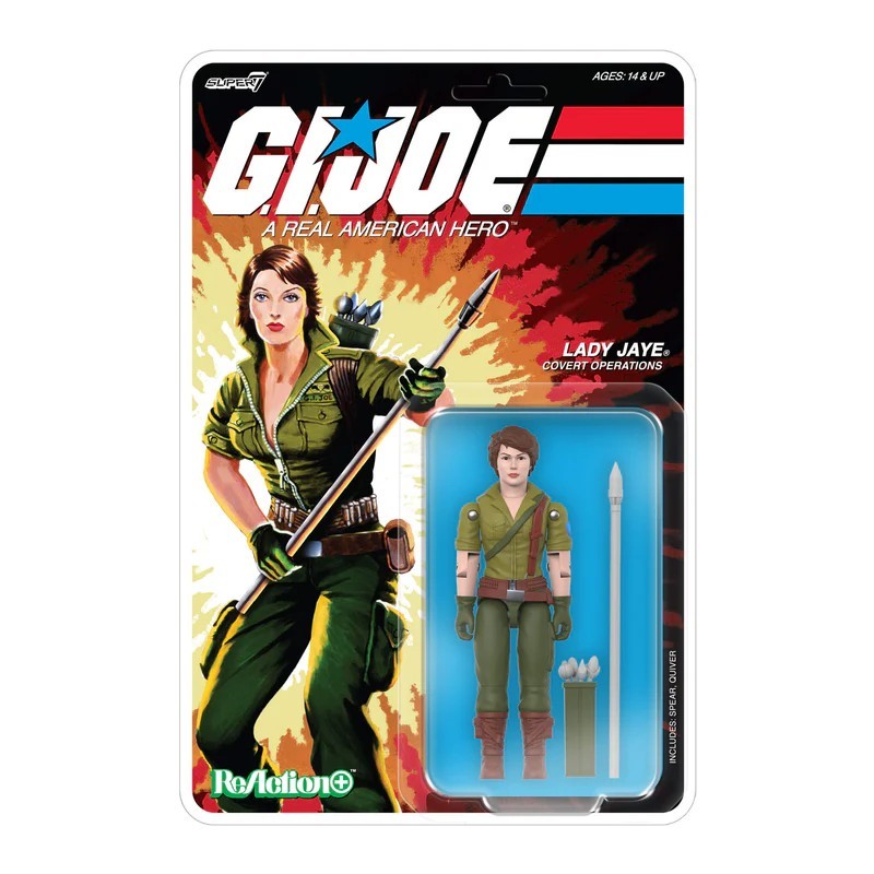 G.I. Joe Lady Jaye Super7 Reaction Action Figure
