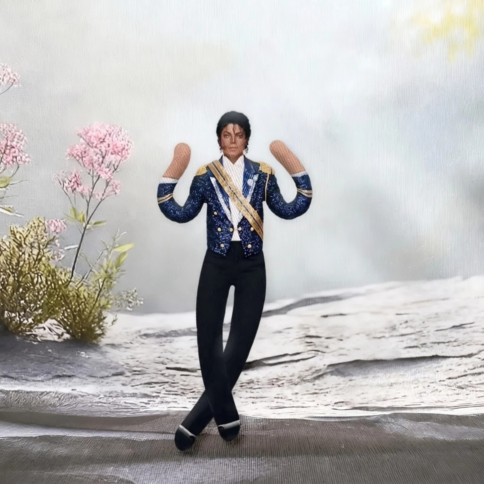 Michael Jackson Cosplay Doll Plush Stuffed Figure Abstract Joint Mobility Toy