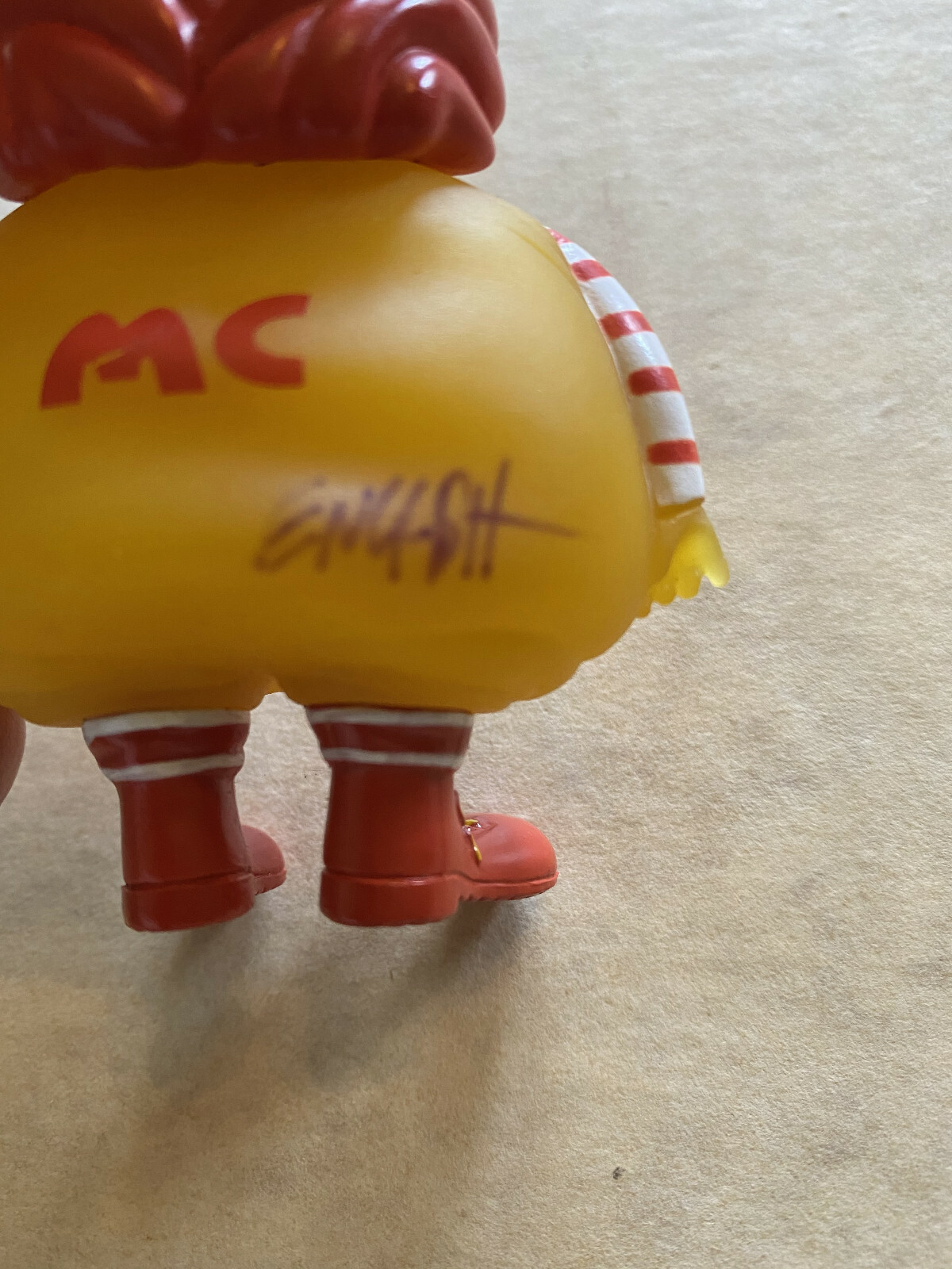 SIGNED Ron English Mc Supersized 4″ Vinyl Mini Figure 2008