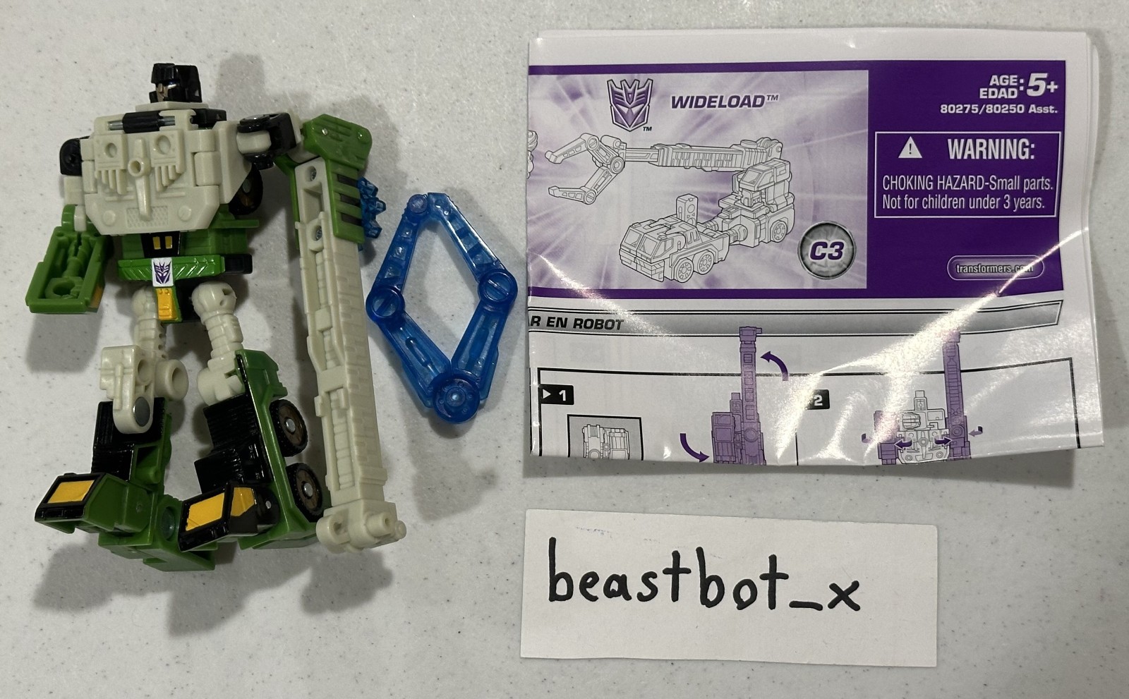 Transformers Energon scout Wideload Constructicon LOOSE– SEE DESCRIPTION