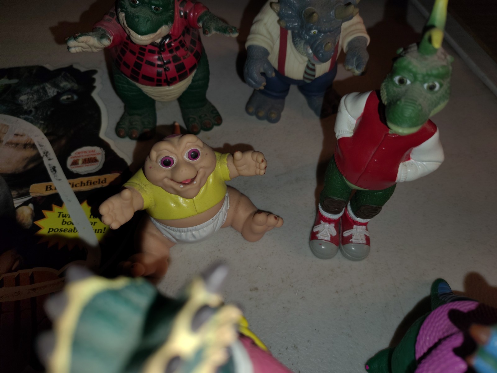 Disney Dinosaurs TV Show Figure Set Lot COMPLETE 6 SINCLAIR FAMILY 1991 HASBRO