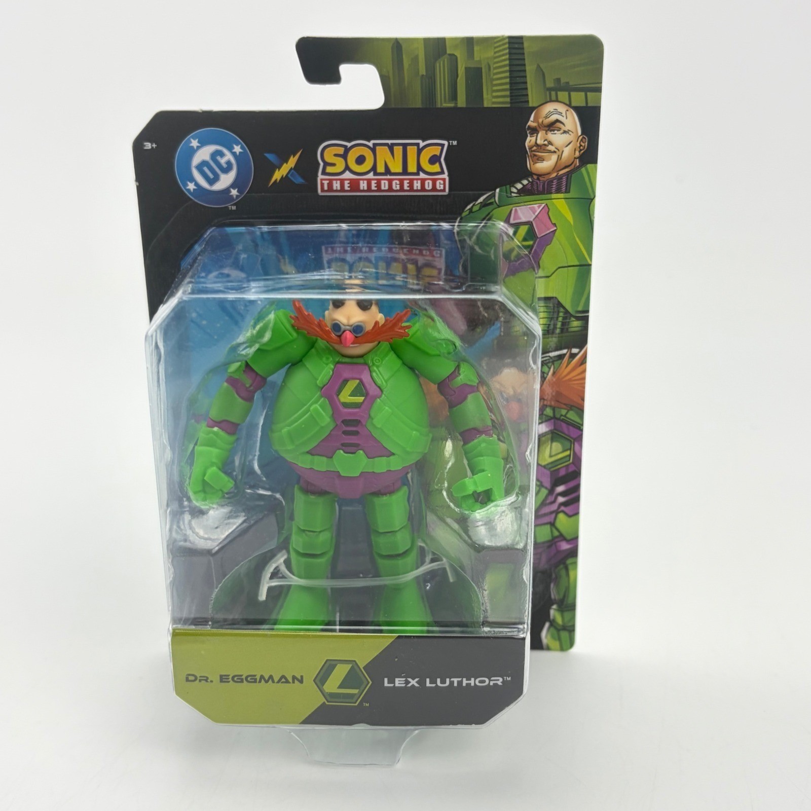Jakks Pacific Sonic x DC Dr Eggman as Lex Luthor 2.5″ Action Figure New