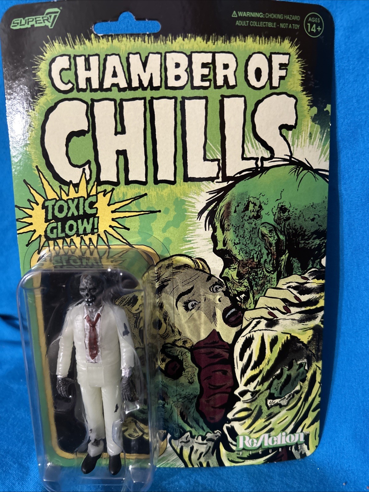 Heartless Zombie Chamber of Chills Pre-Code Toxic Glow Super7 Reaction HORROR
