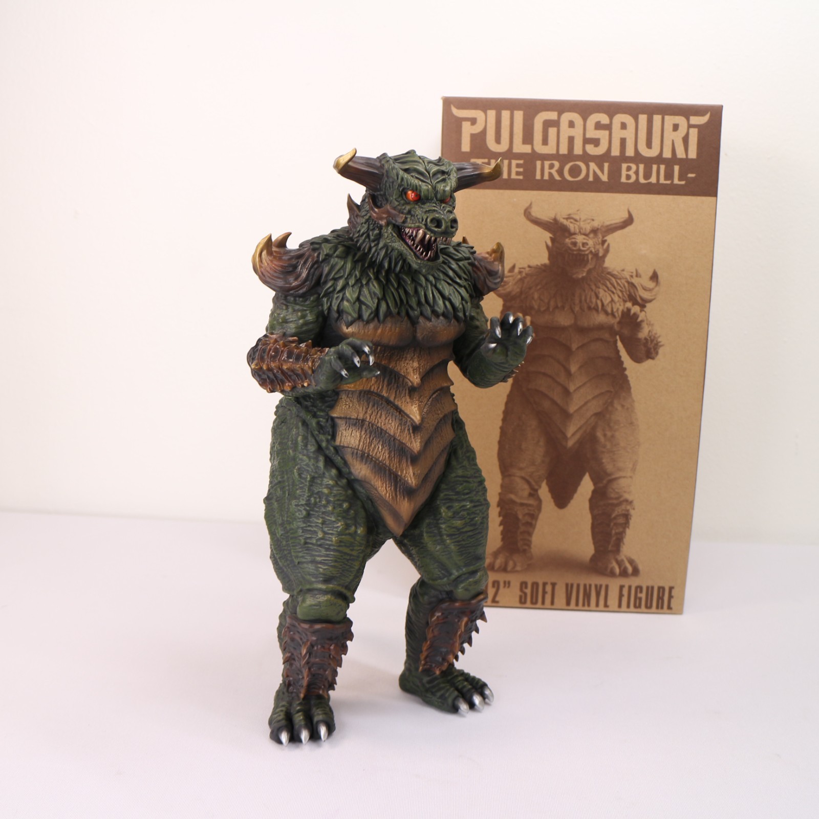 Pulgasauri The Iron Bull Deluxe 12-inch Soft Vinyl Figure Open Box Mondo Tees