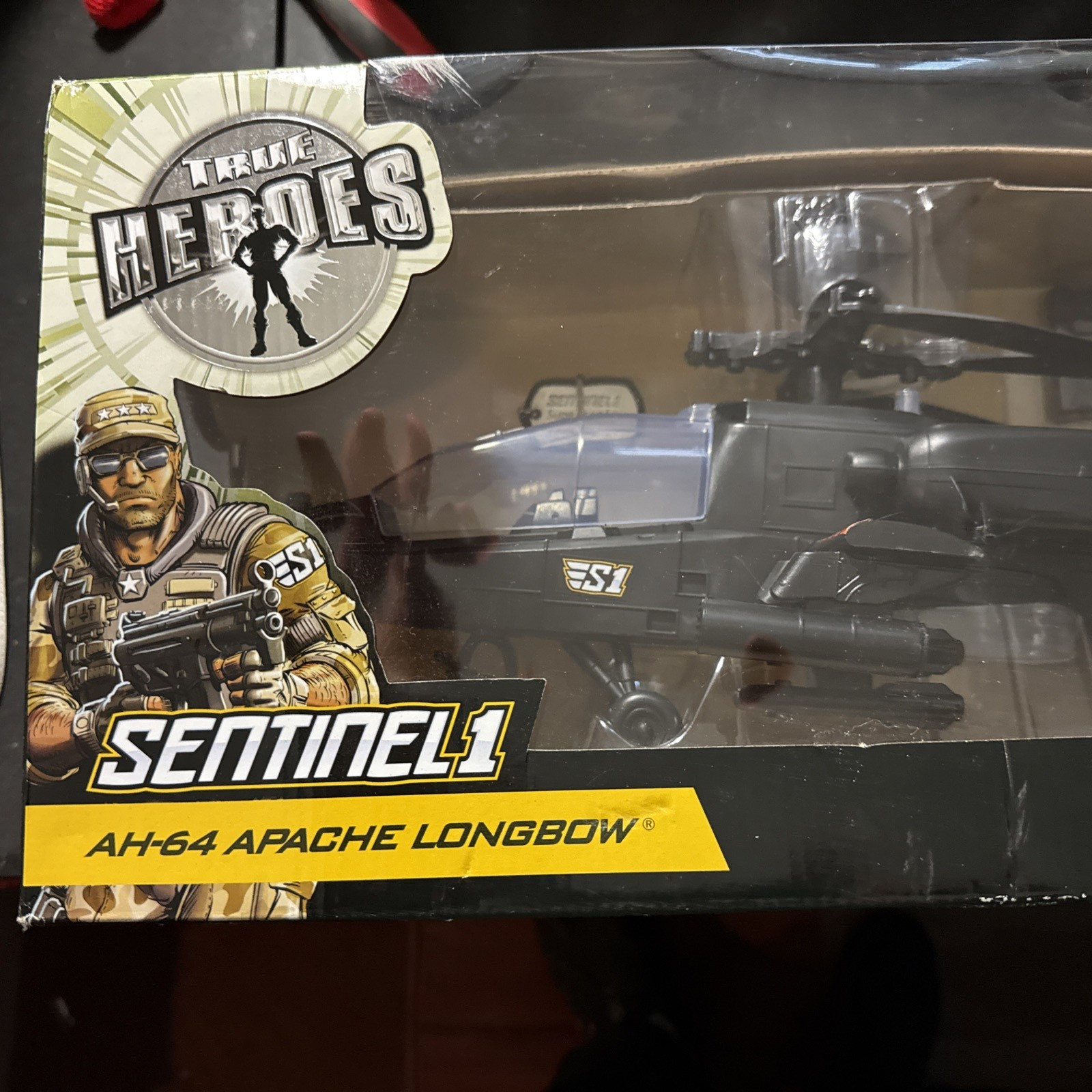 Toys R Us TRUE HEROES Sentinel 1 APACHE AH-64 Longbow Helicopter New Toys R Us