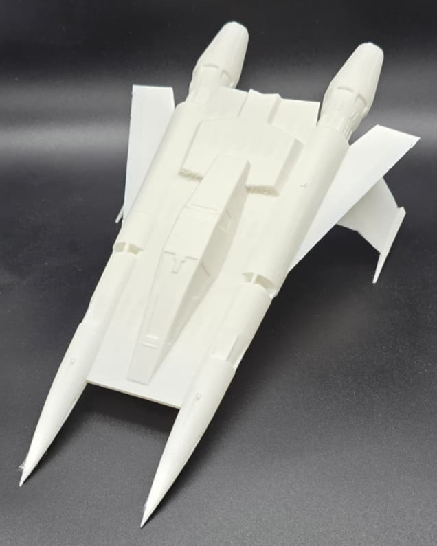 Buck Rogers Starfighter Jet White 12 x 4 inches Display Prop & Fantasy