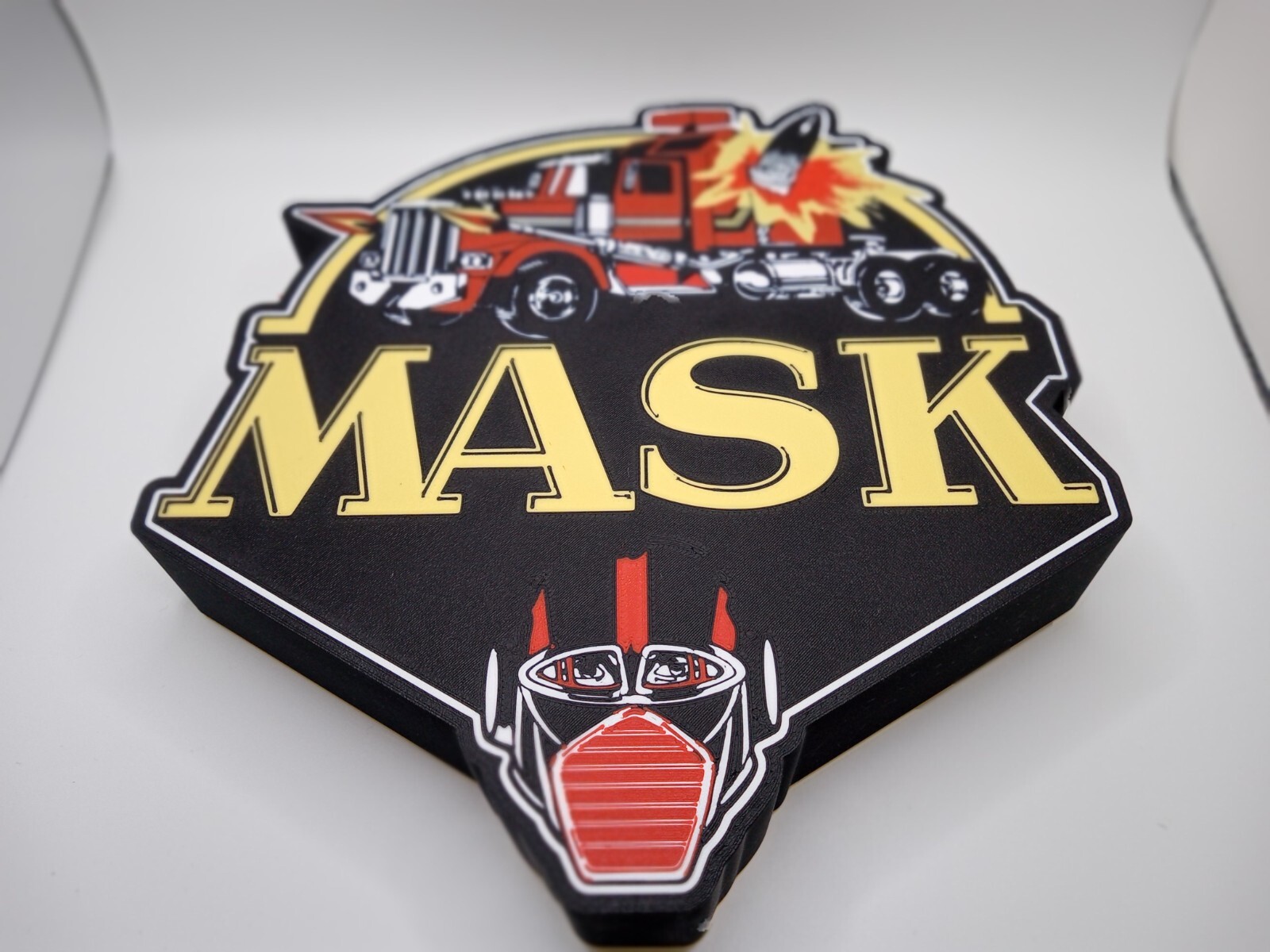 Retro M.A.S.K. kenner logo light box sign display for vintage collection display