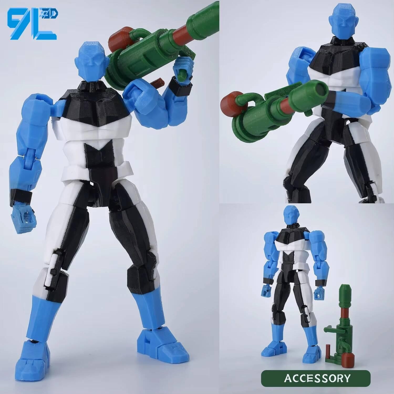 3D Printed Invincible Action Figure Anime Model Lucky Dummy 13 Superhero Toy