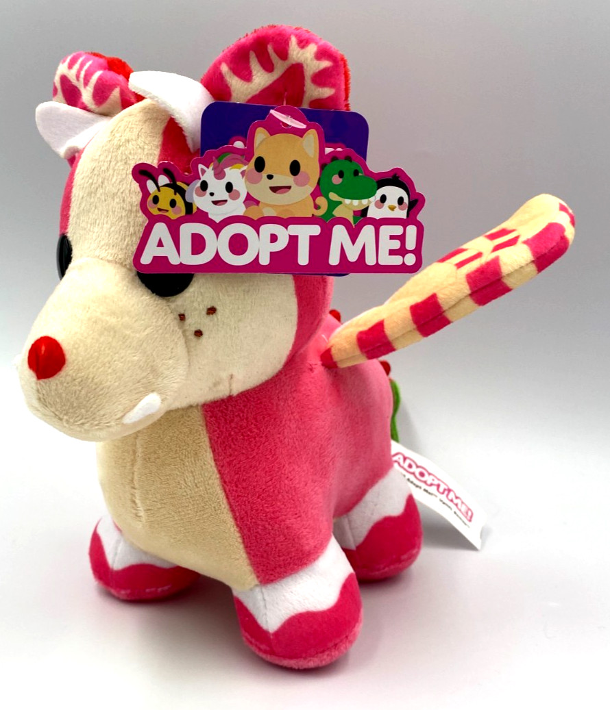 Adopt Me Strawberry Shortcake Bat Dragon Plush Toy 8 inch NWT Uplift Games