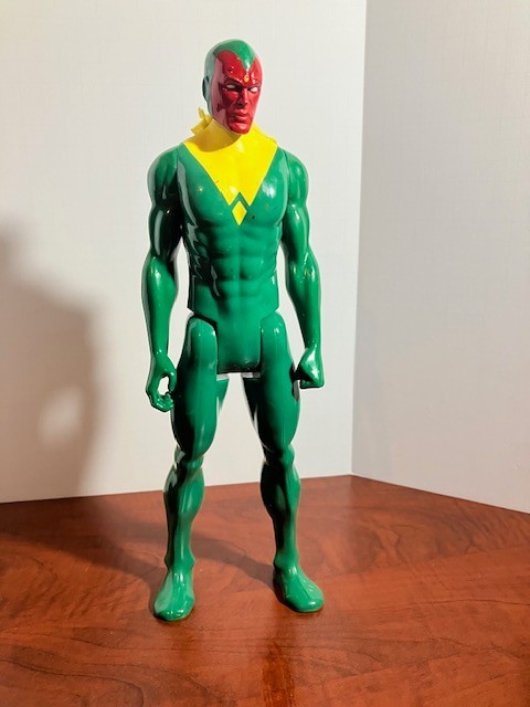 Toy Biz Marvel Vision 12″ Action Figure 1997 Large 12 Inch Loose Missing Cape