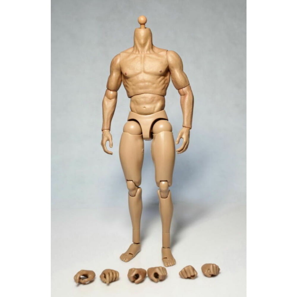 US ZC Toy 1/6 Muscular Body For 12″ Hot Toys Model Male Action Figure Head Toys