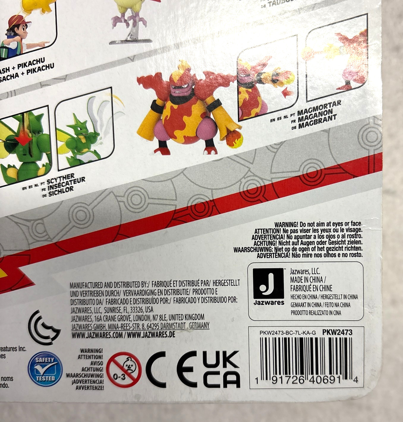 Pokémon Ash Ketchum Pikachu Battle Ready Figure 5″ Jazwares Deluxe 2022
