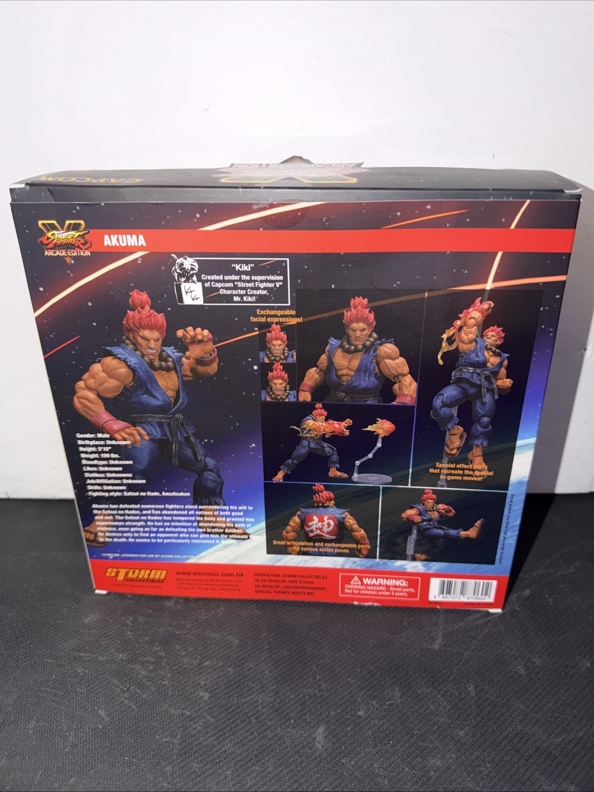 Super Street Fighter V Storm Collectibles Toy Akuma Gouki 7″ Action Figure
