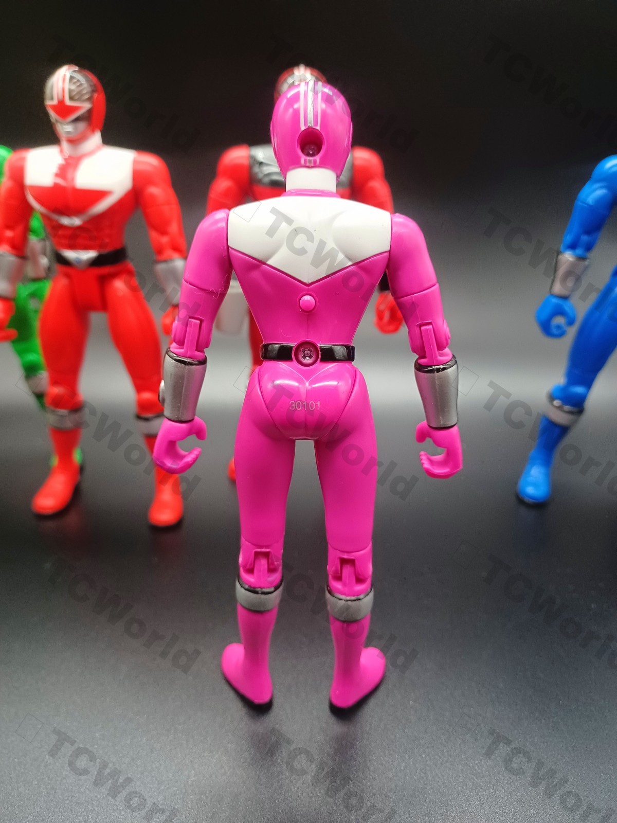 Power Rangers Time Force 5 “Time Force Rangers & Cyclobot” (Complete Base Set)