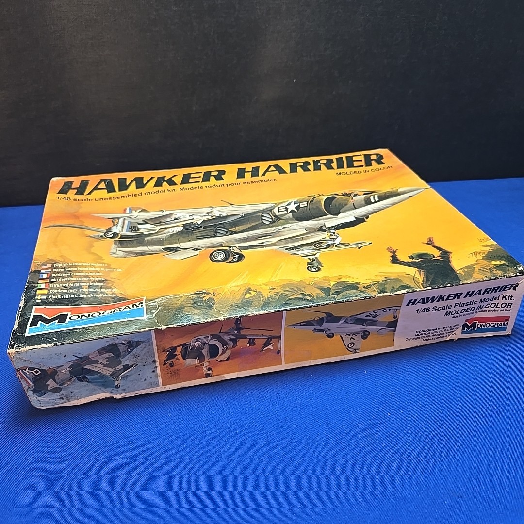 Hawker Harrier Plane 1:48 MONOGRAM Military Model Kit NEW OPEN Box READ