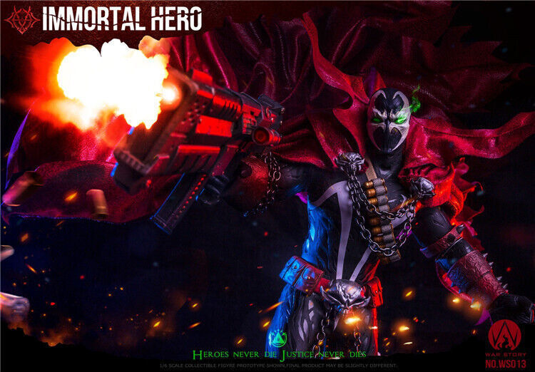 New WAR STORY WS013 1/6 Male Spawn Immortal Hero Model For 12”Action Figure Toy