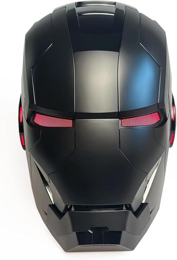 Iron Man Full Black Helmet MK5 1/1 Electronic Voice-controlled Mask Cosplay Prop