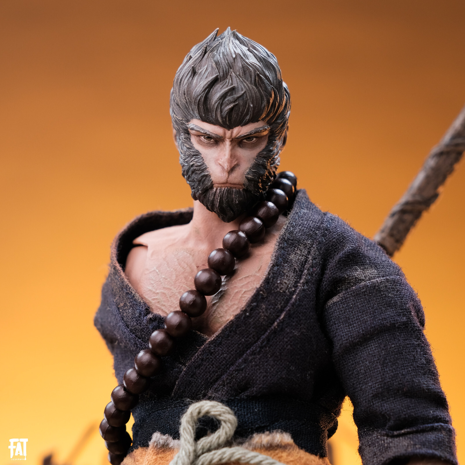 Painted 1:12 Head Sculpt Journey to the West Monkey King Sun Wukong 6″ Model Toy