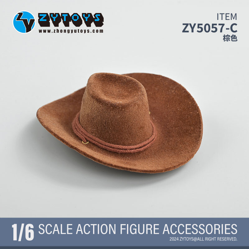 1/6 brown cowboy hat for 12″ figure hot toys phicen worldbox ganghood ❶USA❶