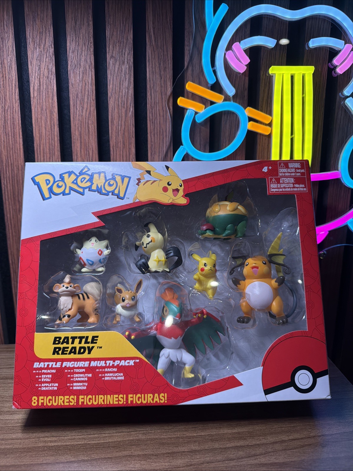 Pokemon Battle Figure 8 Pack Pikachu Eevee Mimikyu Raichu Togepi Set BRAND NEW