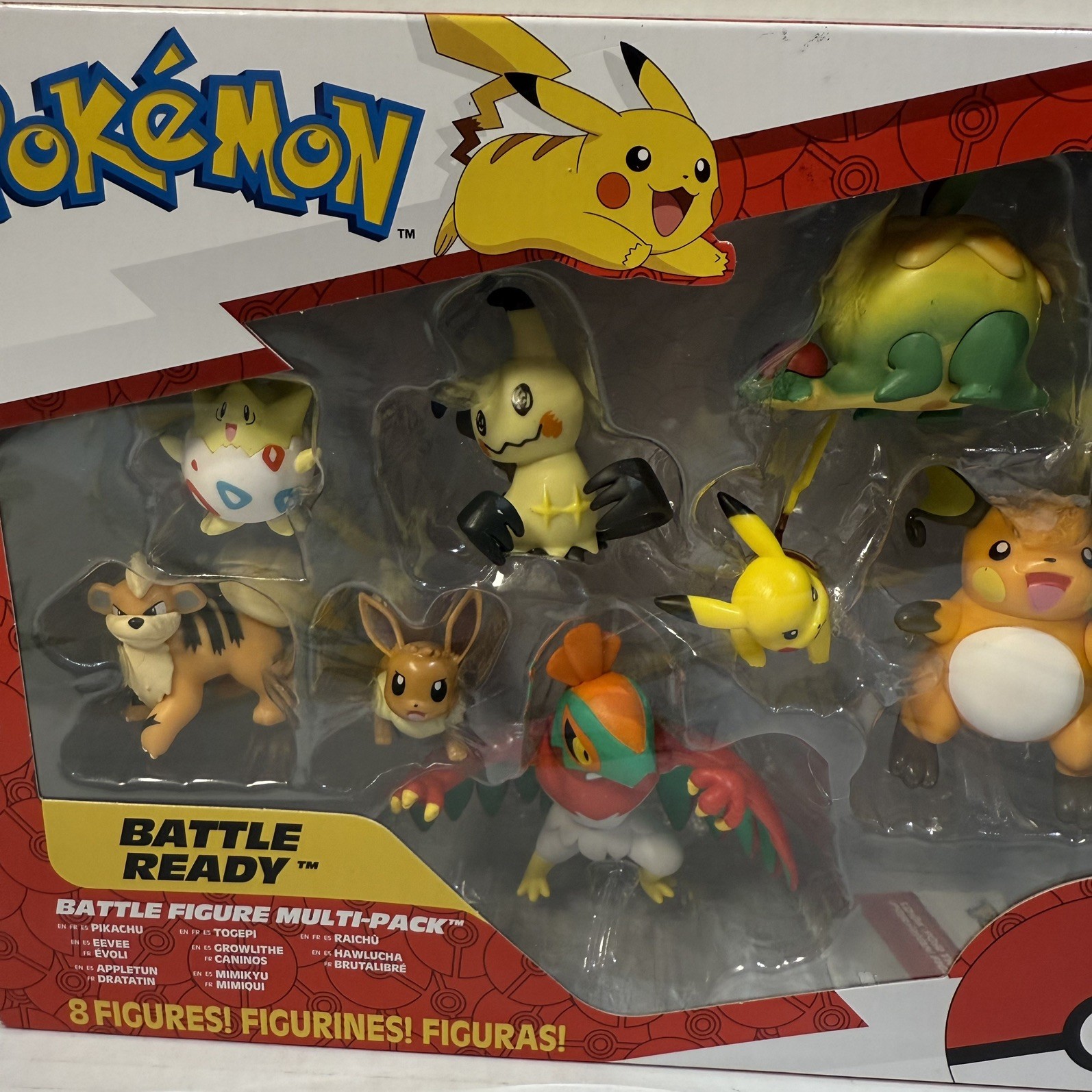 Pokemon Battle Figure Multi-Pack Features 2-Inch Pikachu, Eevee, Appletun NEW