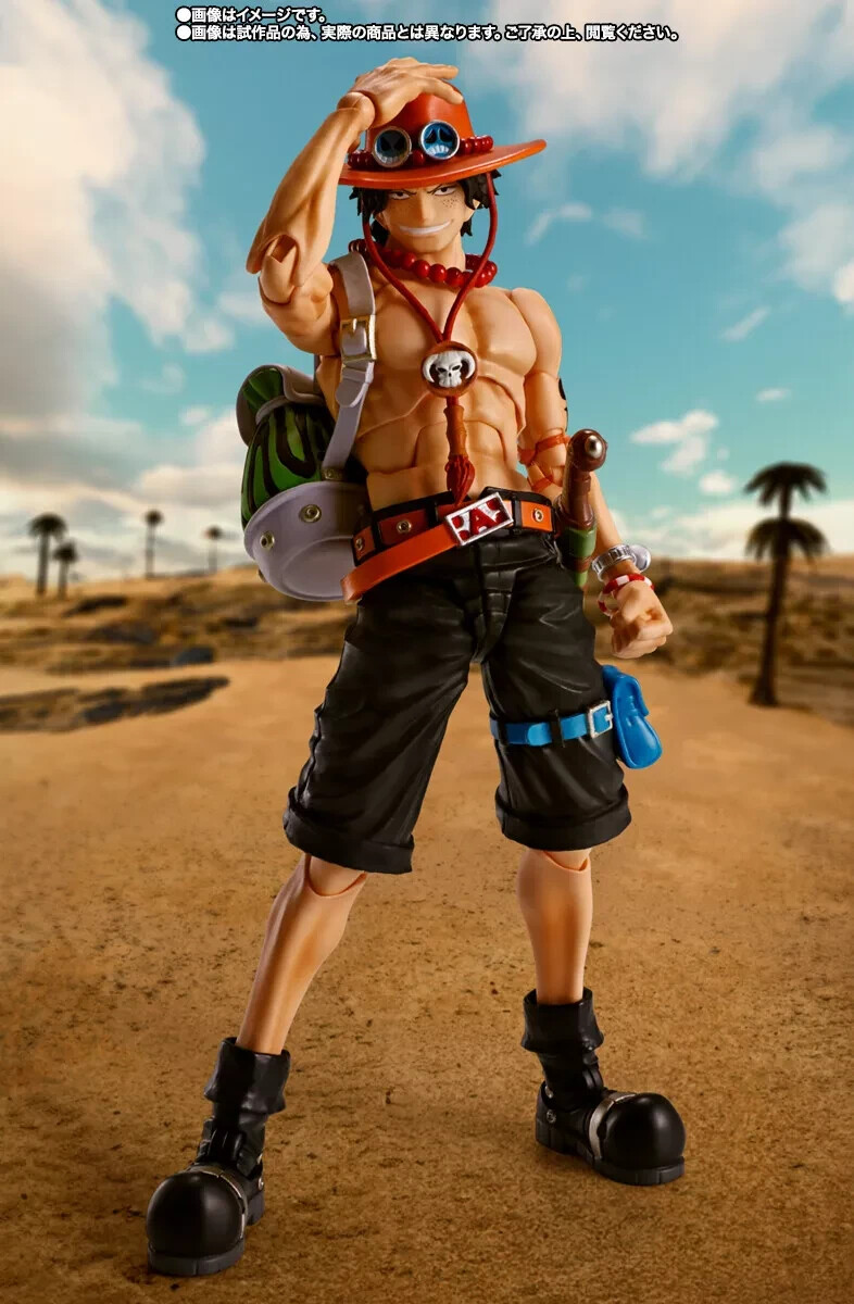 Bandai One Piece S.H.Figuarts Portgas D. Ace Fire Fist Action Figure SHF Toy New
