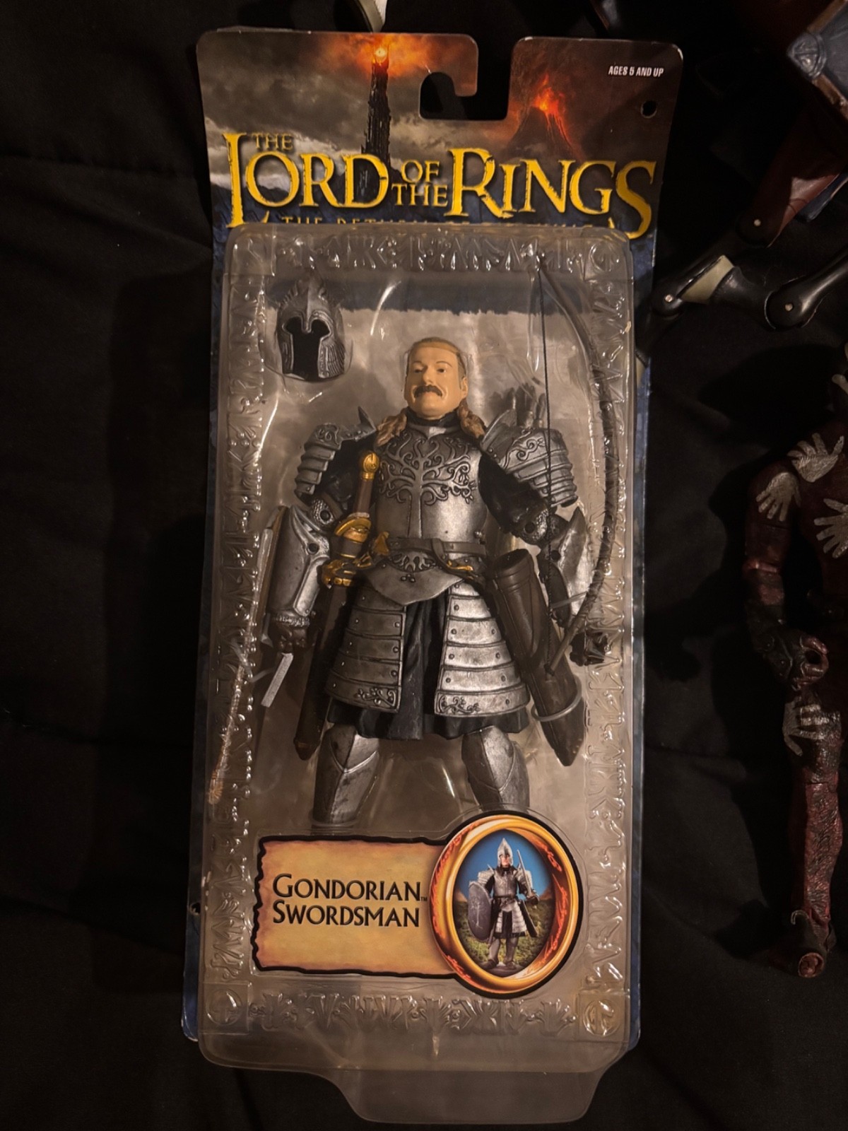 lord of the rings toybiz lot with horses and Gondorian swordsman
