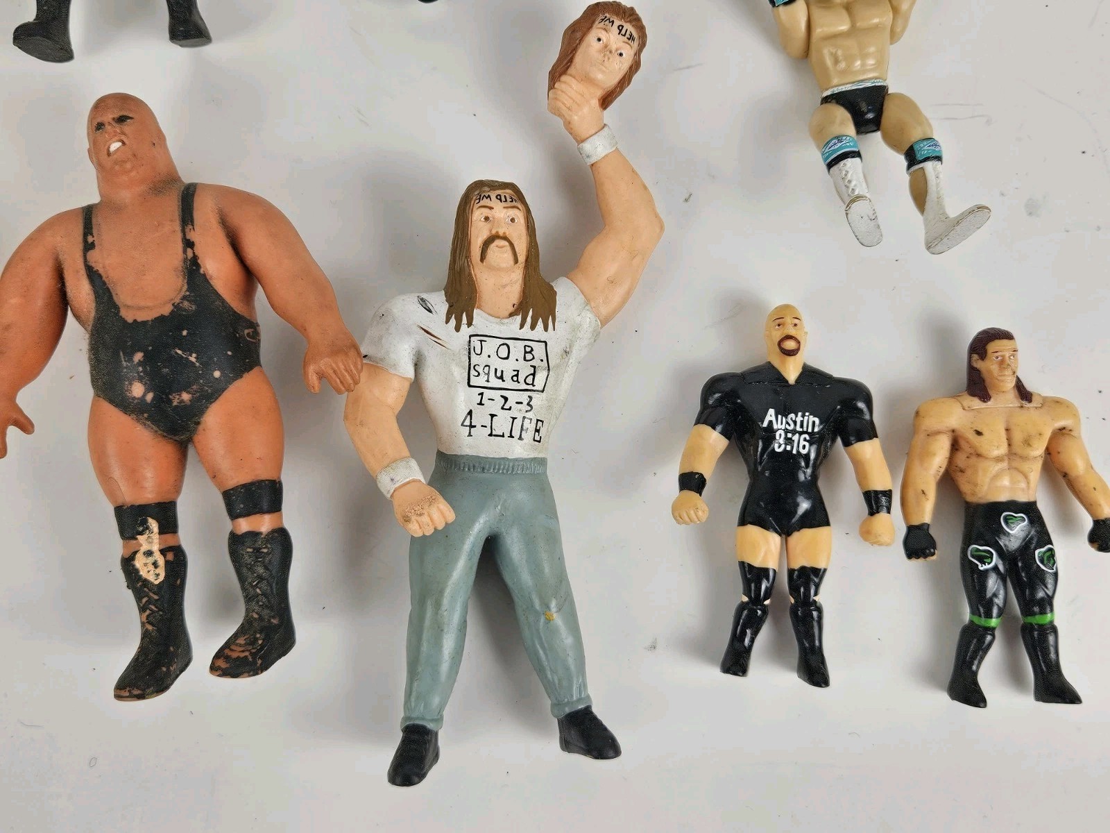 1990’s Lot 12 Vintage WWF Wrestling Collectibles Action Figures Titan Sports Inc