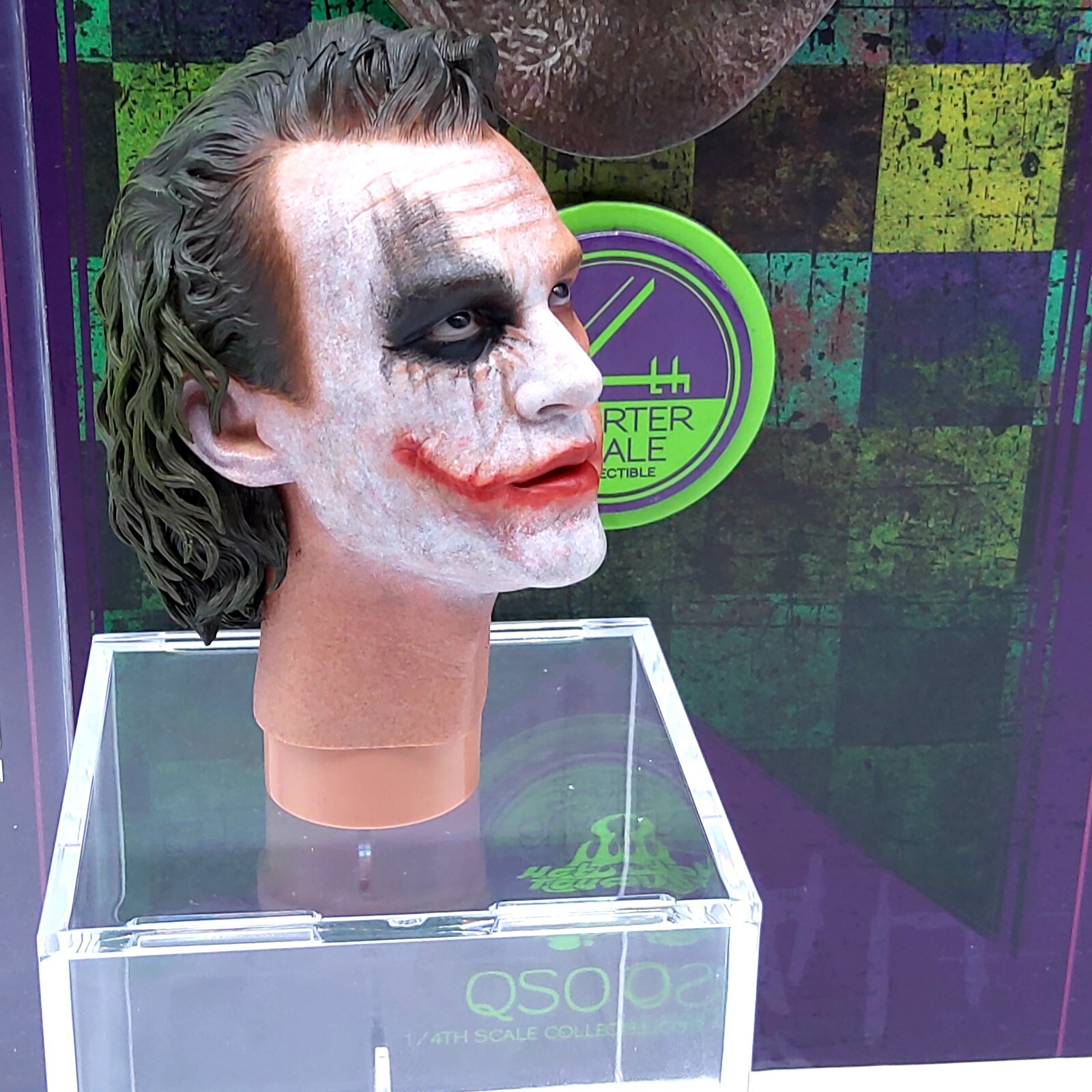 Hot Toys QS010 Joker Heath Ledger Exclusive 1/4 action Figure’s Head Sculpt Only