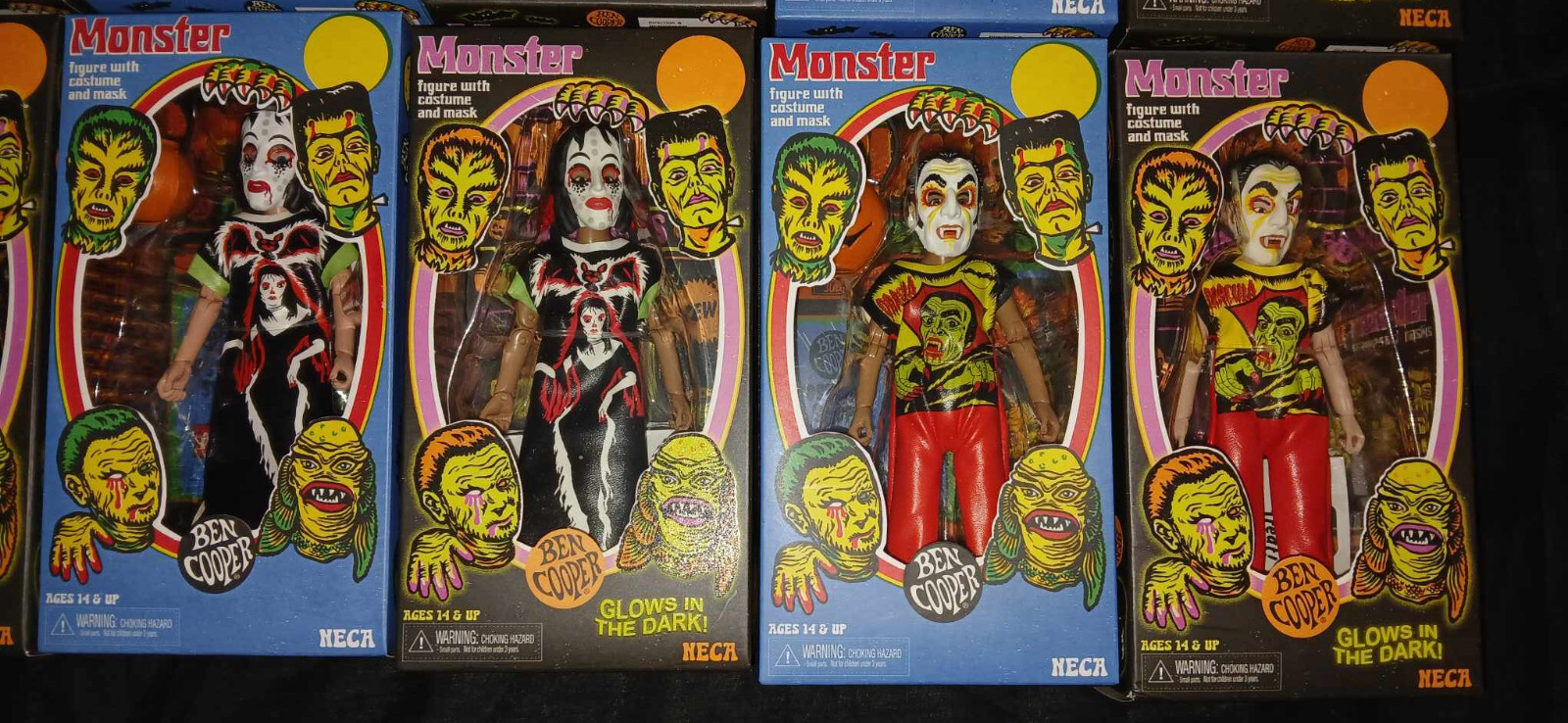 12 Neca Ben Cooper Series 1, 2, and NYCC 2024 Exclusive and 6 Glow-in-the-Dark